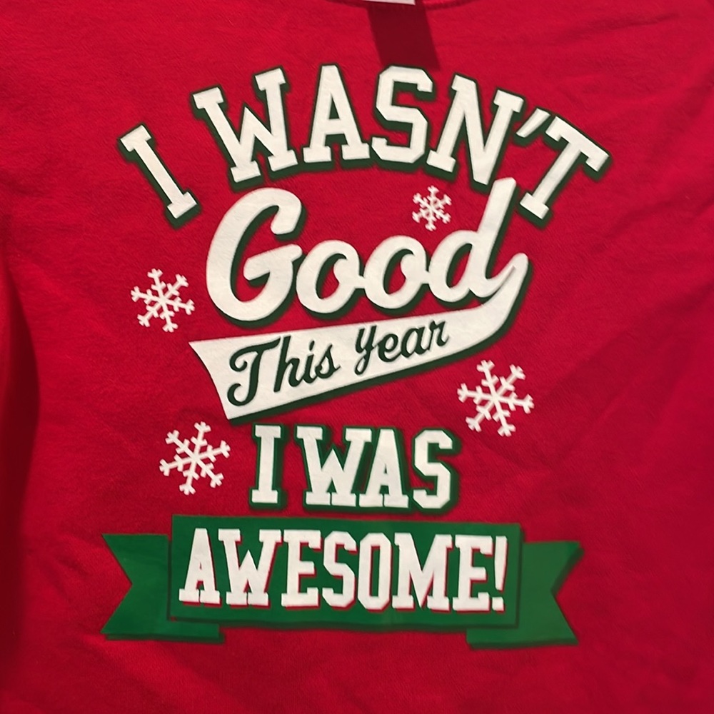 Excellent Condition Boys Holiday Fleece Sweatshirt Size M (8) - Picture 2 of 3